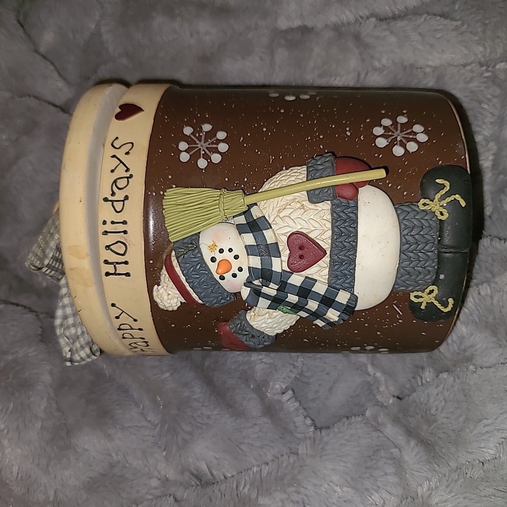 Joie De Vivre Snowman Cookie Jar - Picture 2 of 5